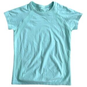 DSG Girls' Movement Seamless Short Sleeve T-Shirt - Teal/Blue